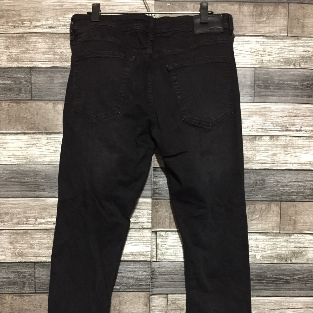 Liverpool Modern Straight Jeans Men’s 35x30 Black Denim Stretch - Picture 7 of 11